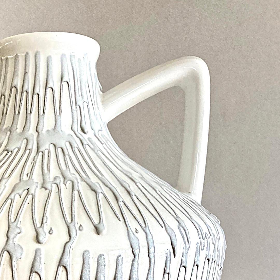 Mid-Century Modern West German Fat Lava Pottery Vase by Ilkra Edel Keramik For Sale 3