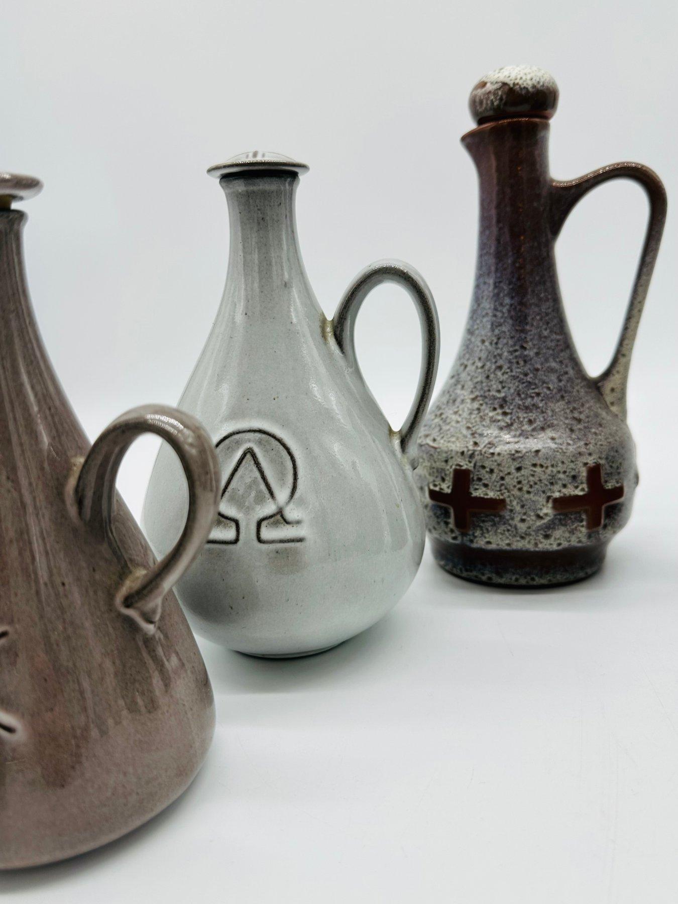Vaschette per l'acqua santa della Germania Occidentale moderna di metà secolo, Laach, Ulmer, Set di 9 in vendita 5