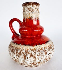 Mid-century Modern West German Jopeko "Fat Lava" Vase, Pottery