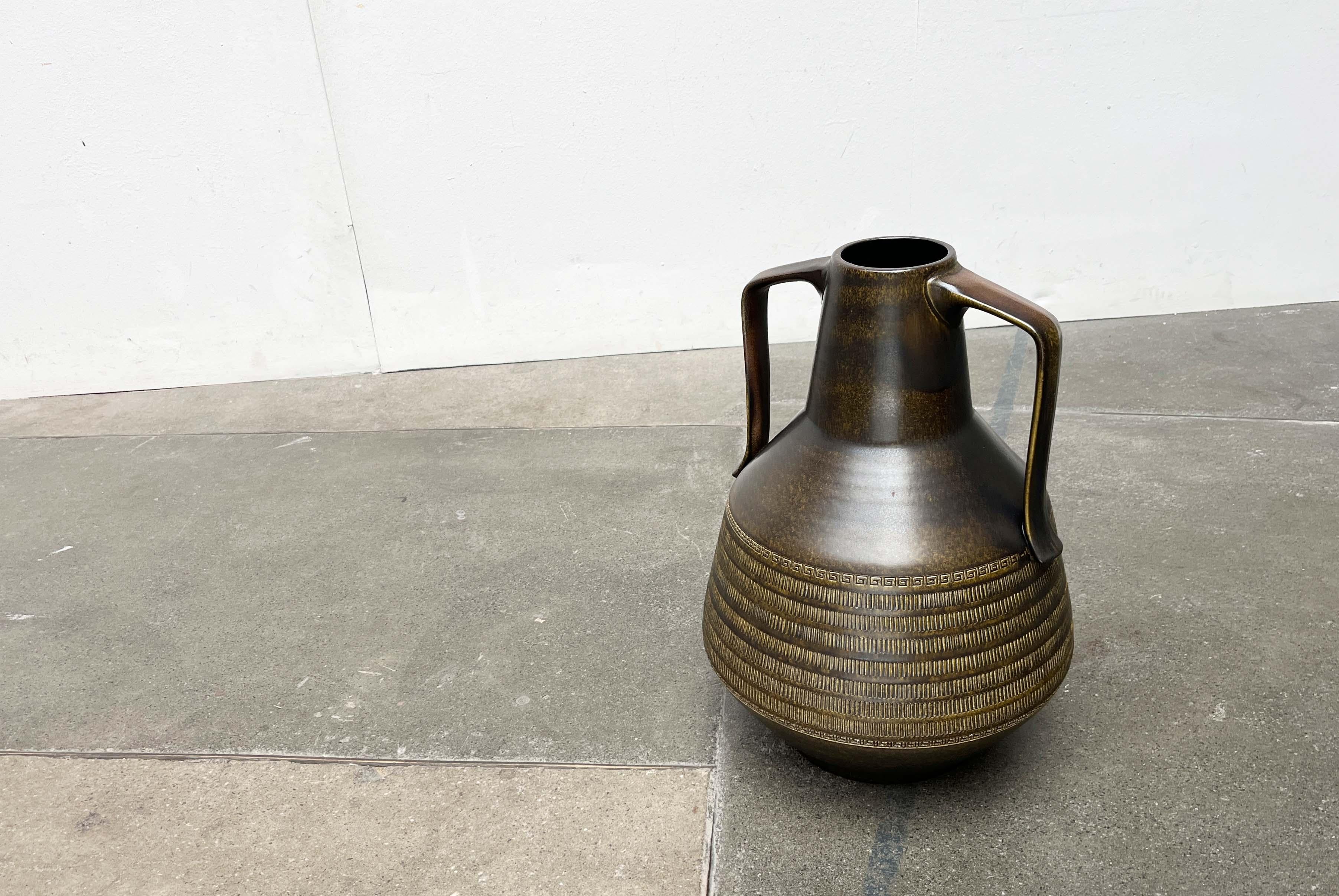 Vase de sol en poterie West German Modernity de Dümler & Breiden, années 1960 Bon état - En vente à Hamburg, DE