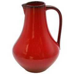 Mid-Century Modern West German Pottery Pitcher