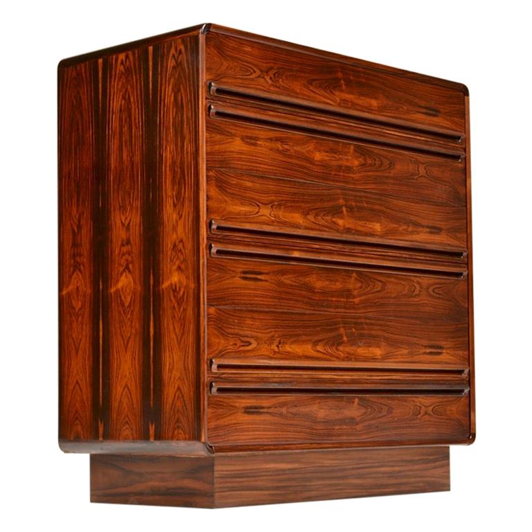 Danish Modern Rosewood Dresser, Khoe 14 Drawer Dresser