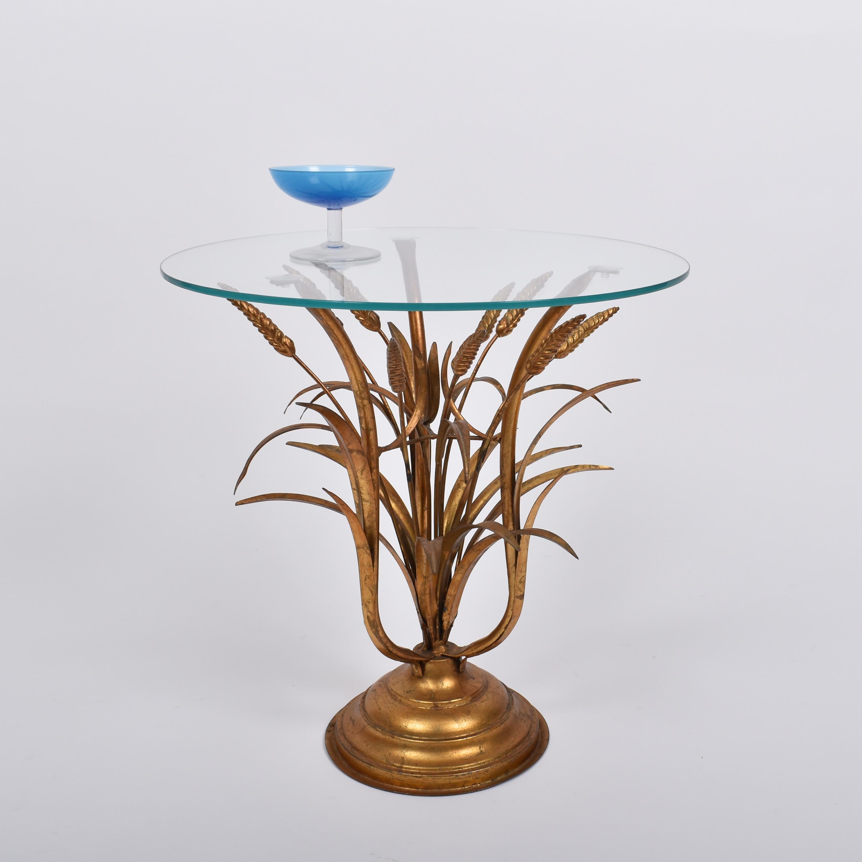 Mid-Century Modern Wheat Gilt Side Tables Set, by Hans Kögl, Germany, 1970 For Sale 6