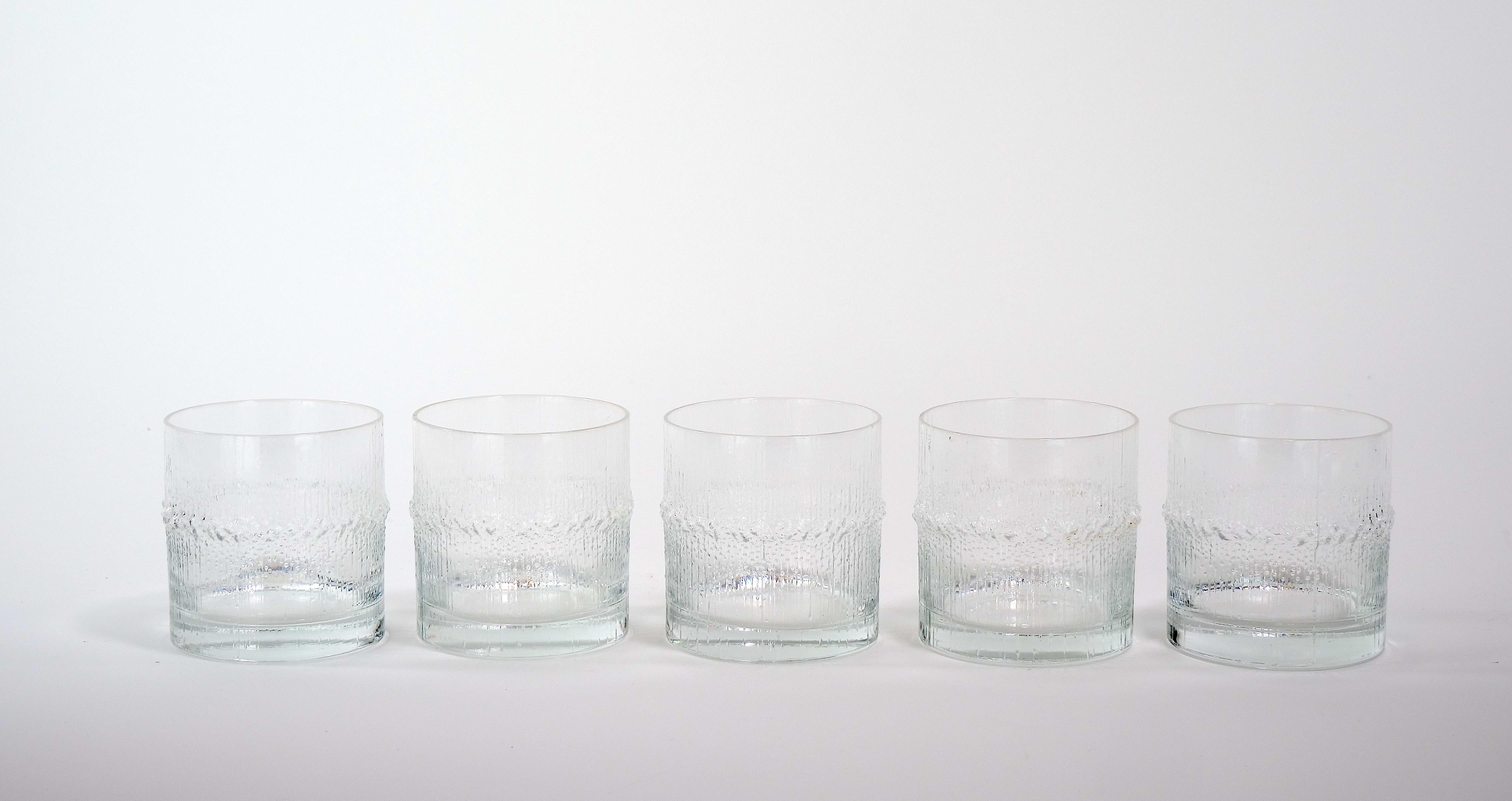 Etched Mid-Century Modern Whiskey / Drinks  Barware Service For Sale