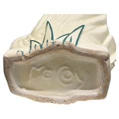 Mid Century Modern White Ceramic Swan Planter by McCoy