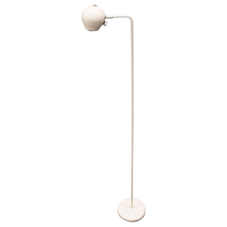 Mid-Century Modern White Enamel Floor Lamp at 1stDibs