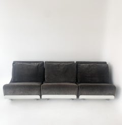 Modernes weiß-graues Orbis-Sofa aus der Mitte des Jahrhunderts von Luigi Colani, Deutschland, 1970er Jahre
