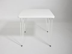 Mid-Century Modern Weißer Metalltisch von Wladar & Mödlhammer für Sonett