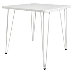 Mid-Century Modern Weißer Metalltisch von Wladar & Mödlhammer für Sonett