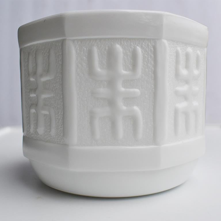 white milk vase