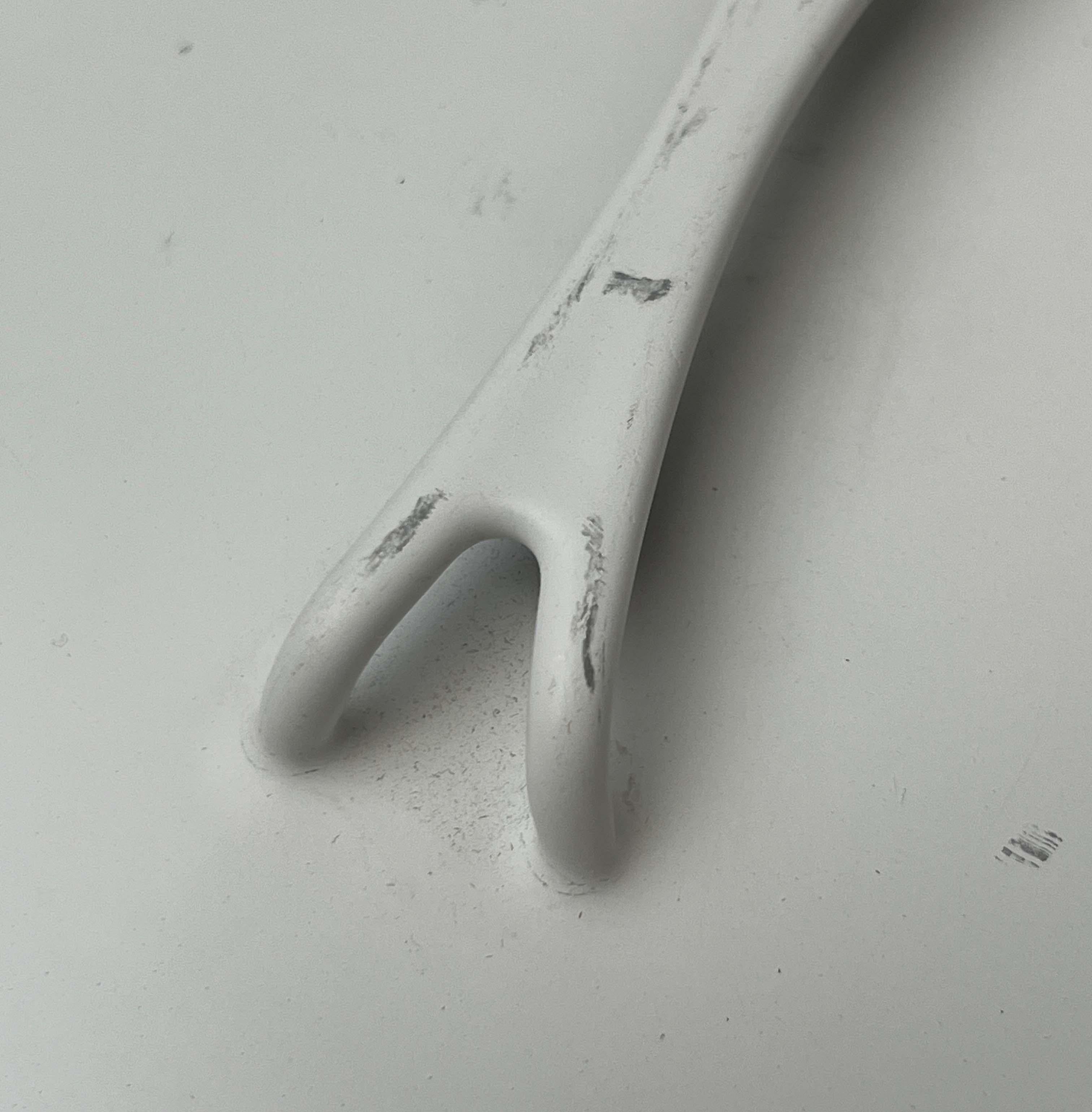 Mid-Century Modern White Minimalist Enamel Pot Seppo Mallat Finel Finland 1960s im Angebot 13