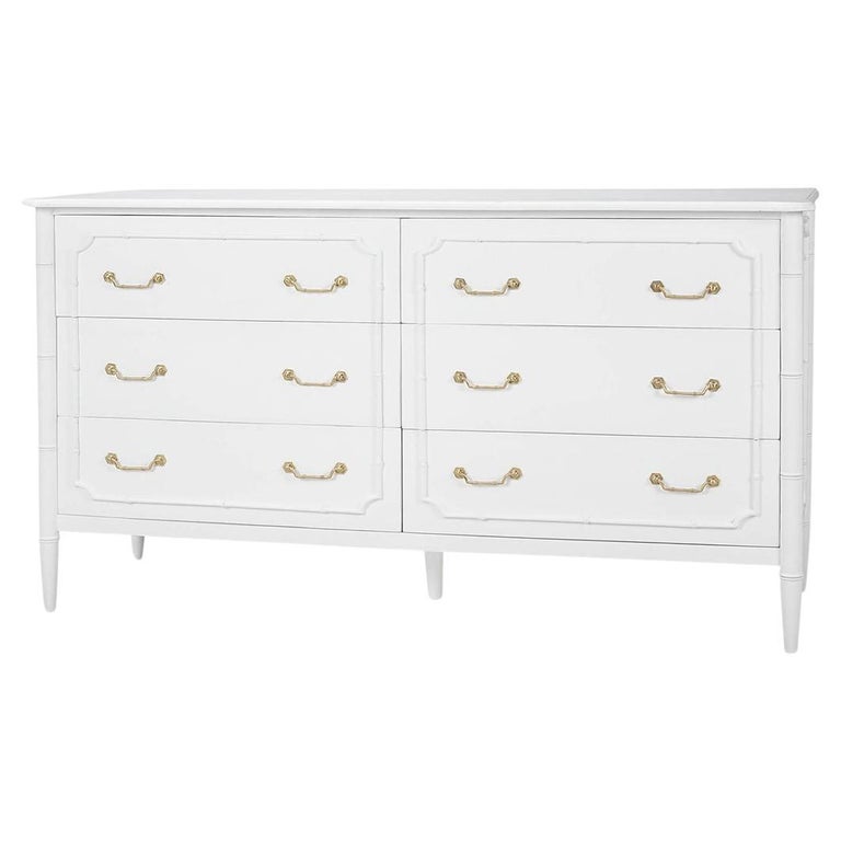 slim fit dress slacks Modern 6-Drawer White Bedroom Dresser for Storage in Gold – Morgan Rey main image 1
