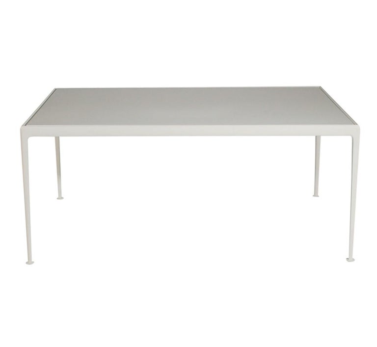 MidCentury Modern White Patio Chairs and Table Set by Richard Schultz