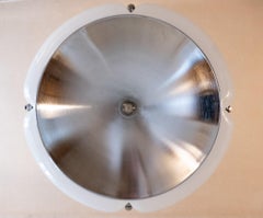 Mid-Century Modern, White Pendant Quadrifoglio by Gae Aulenti, Italy, 1970s