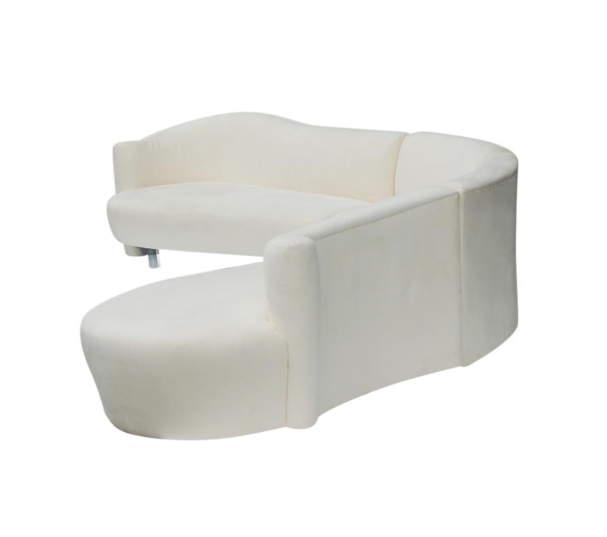 white sectional couch