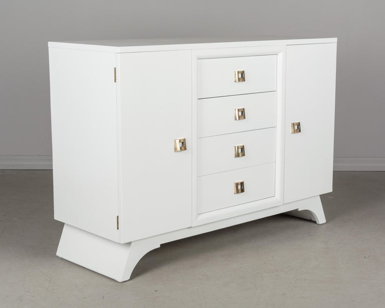 MidCentury Modern White Sideboard at 1stDibs