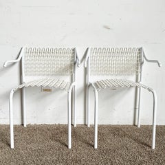 Mid Century Modern White Sof-Tech Dining Chairs by David Rowland for Thonet
