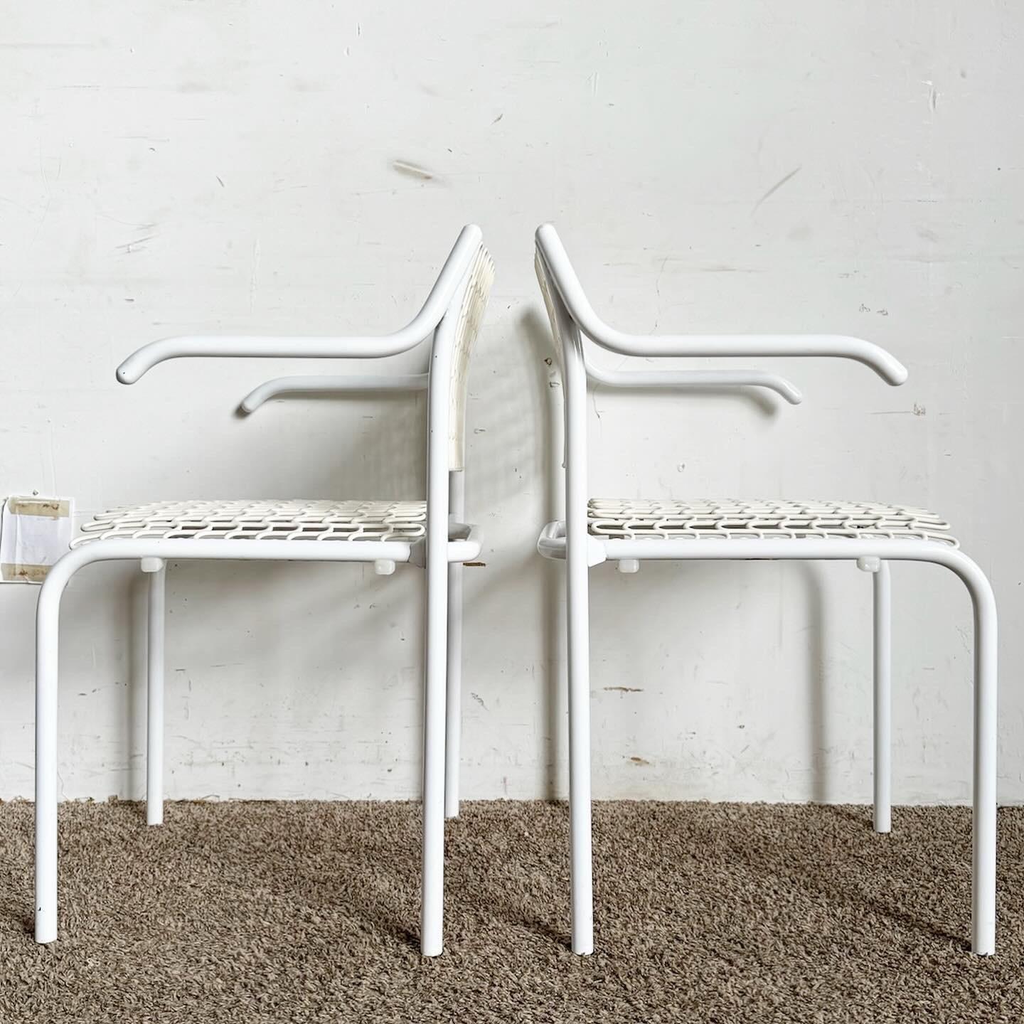 Mid-Century moderno Sedie da pranzo Sof-Tech bianche di David Rowland per Thonet, in stile Mid Century Modern. in vendita