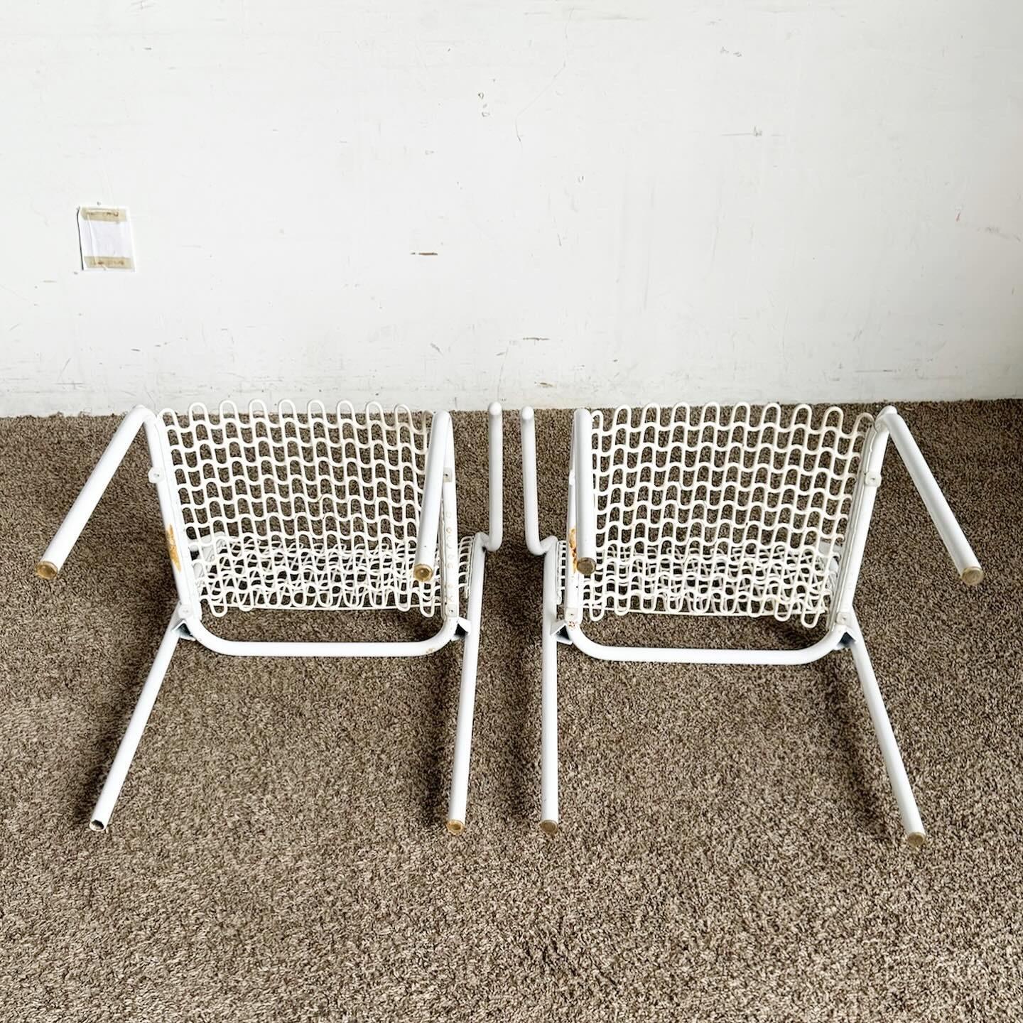 Mid Century Modern White Sof-Tech Dining Chairs by David Rowland for Thonet In Good Condition For Sale In Delray Beach, FL