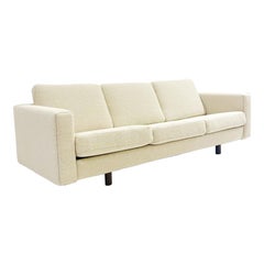 Mid-Century Modern White Three Seater Sofa by Hans Wegner, Denmark, 1960s