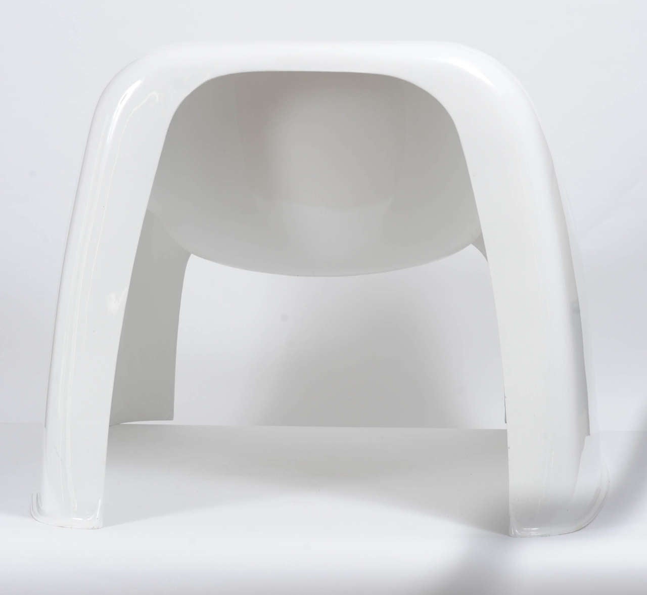 Chaise Toga blanche de Sergio Mazza pour Artemide, mi-siècle moderne Bon état - En vente à Doornspijk, NL