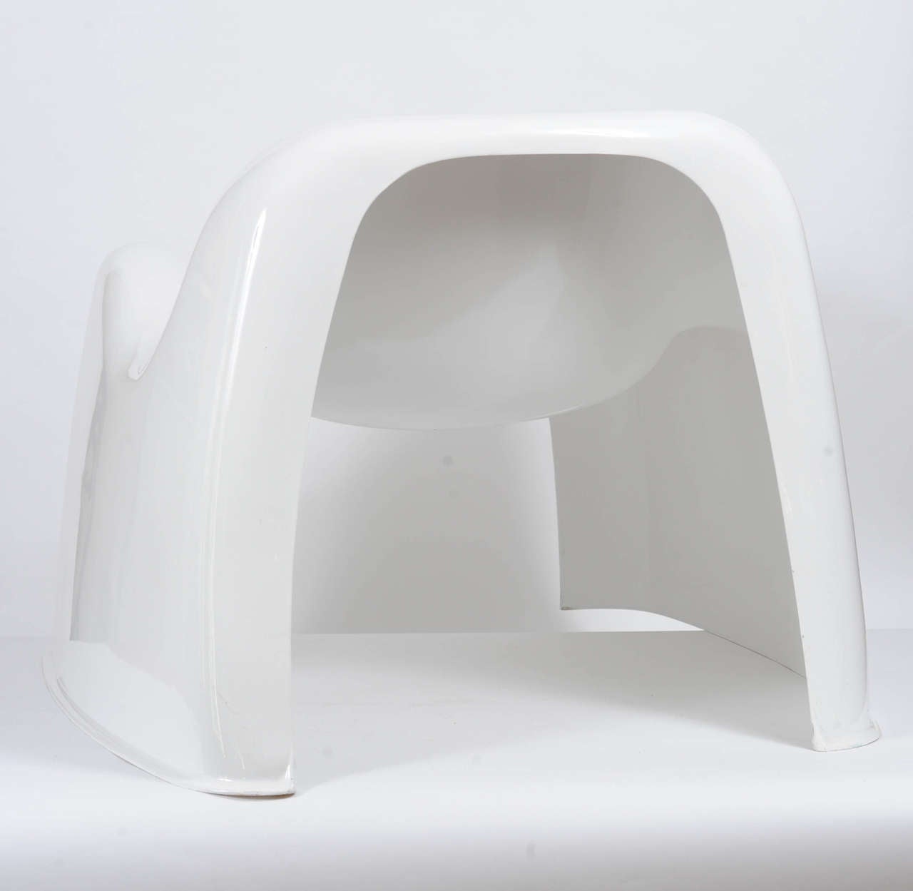 Space Age Mid-Century Modern White Toga Chair by Sergio Mazza for Artemide For Sale