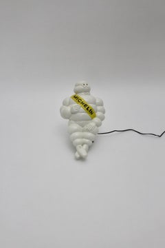 Space Age White Vintage Plastic Bibendum Michelin Advertising Sign 1960s France