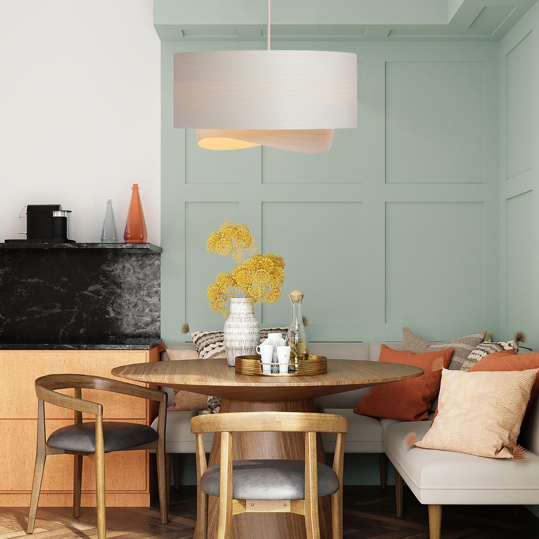 mid century modern wood chandelier