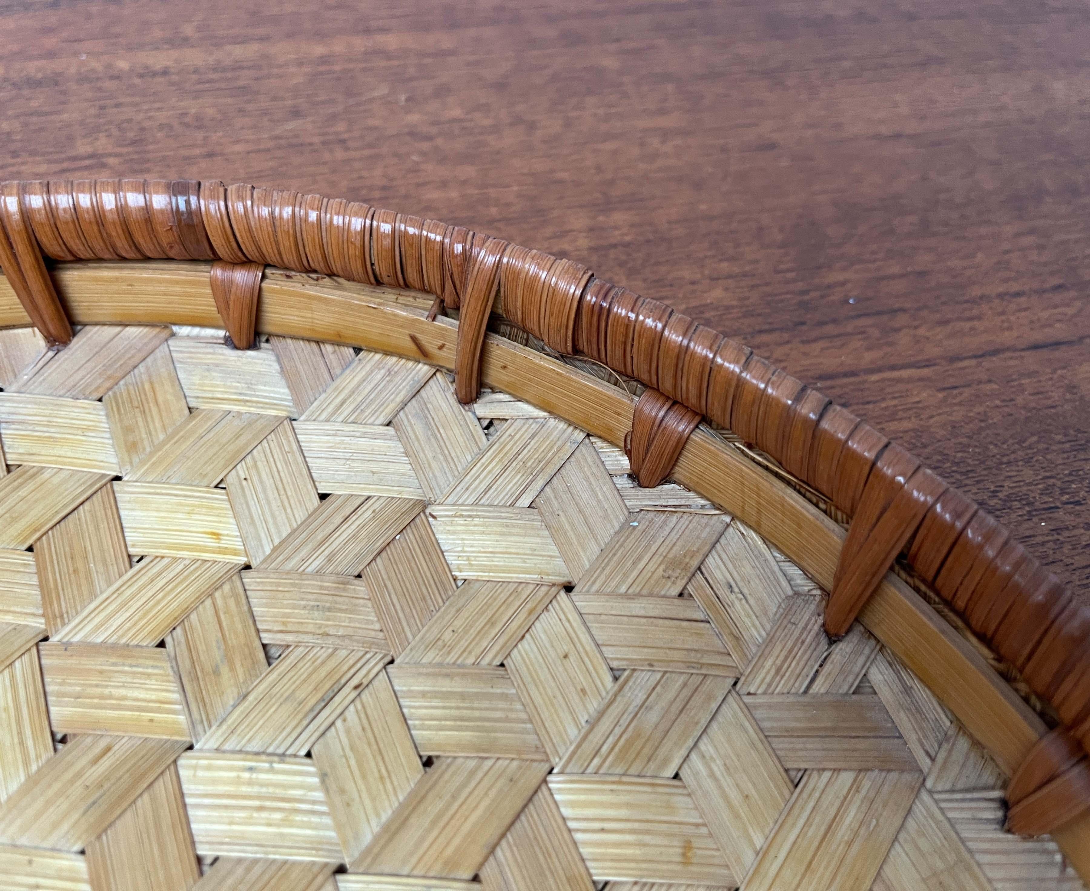 XX secolo Ciotola di vimini moderna di metà secolo, anni '60 in vendita