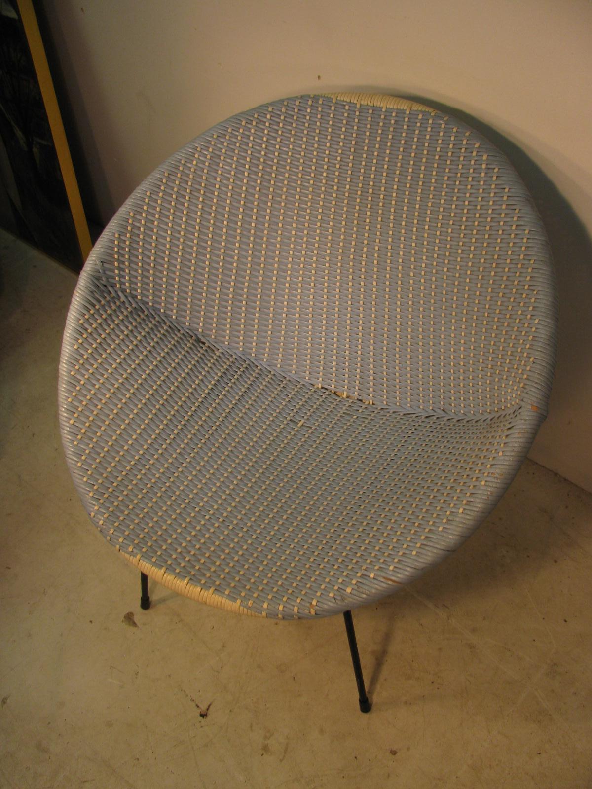 mid century hoop chair