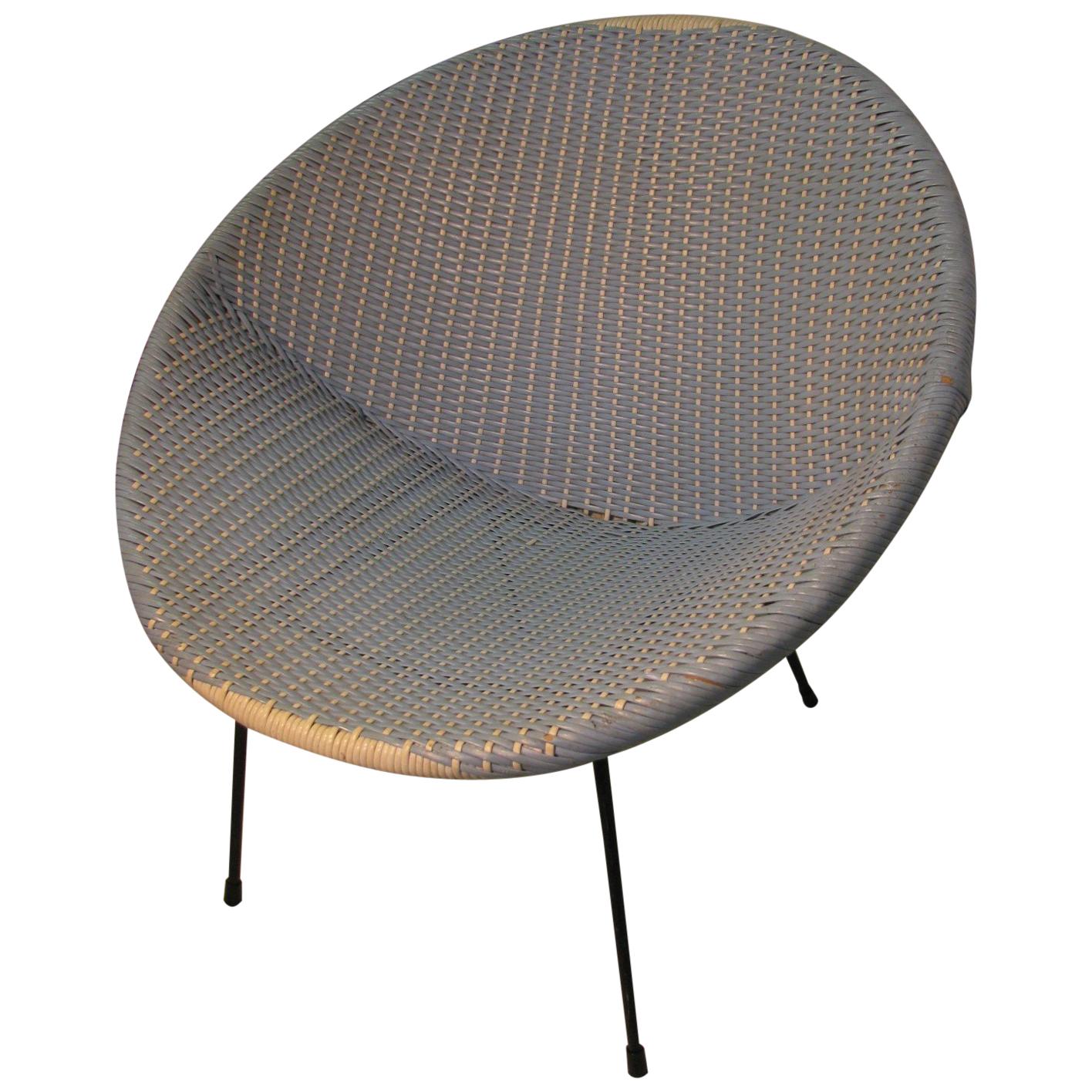 Incredible Modern Wicker Lounge Chair at 1stDibs