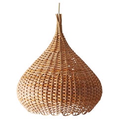 Lampe suspendue en osier The Modernity, années 1960.
