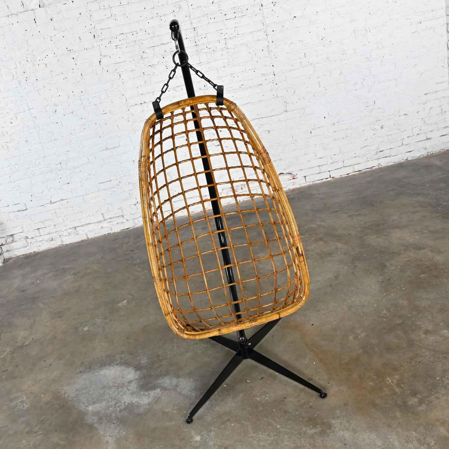 hanging basket chair with stand