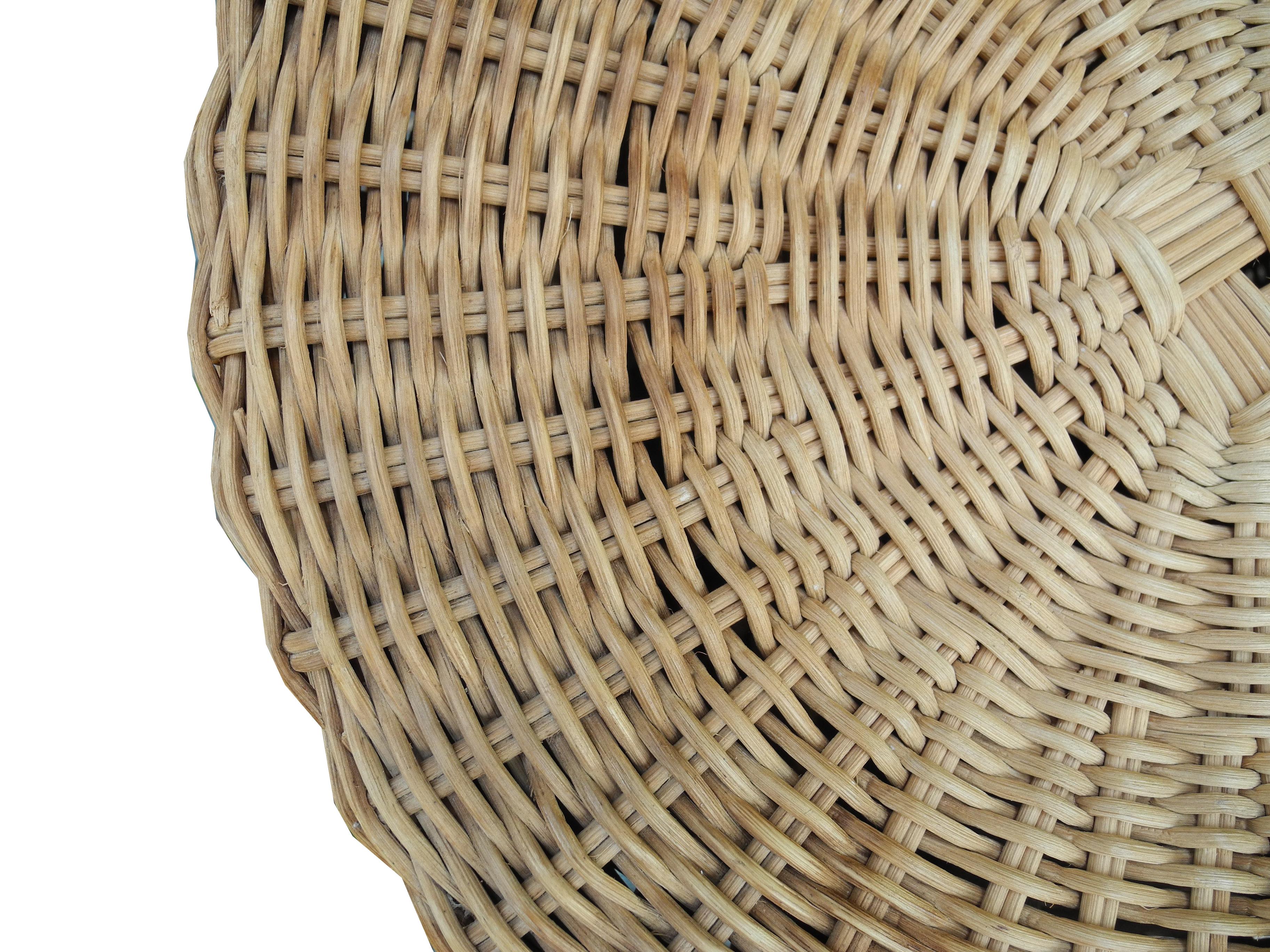 20th Century Mid-Century Modern Wicker Stool or Side Table by Eero Aarnio for Stendig, 1960s