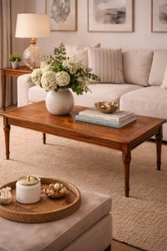 Mid-Century Modern Widdicomb Solid Wood Coffee Table, Grand Rapids 1950s