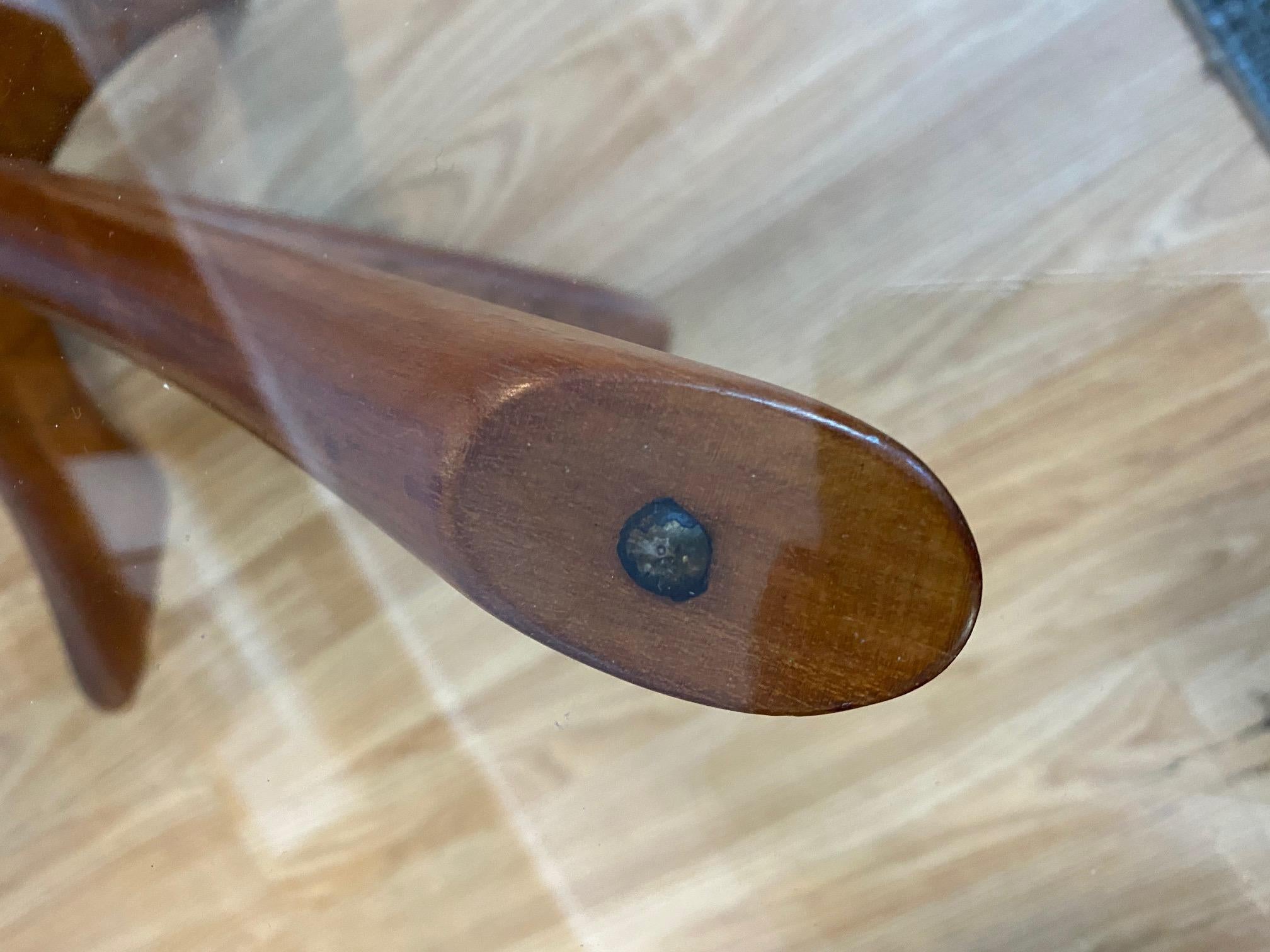 Mid-Century Modern Wikkelso Teak Coffee Table In Good Condition In San Antonio, TX