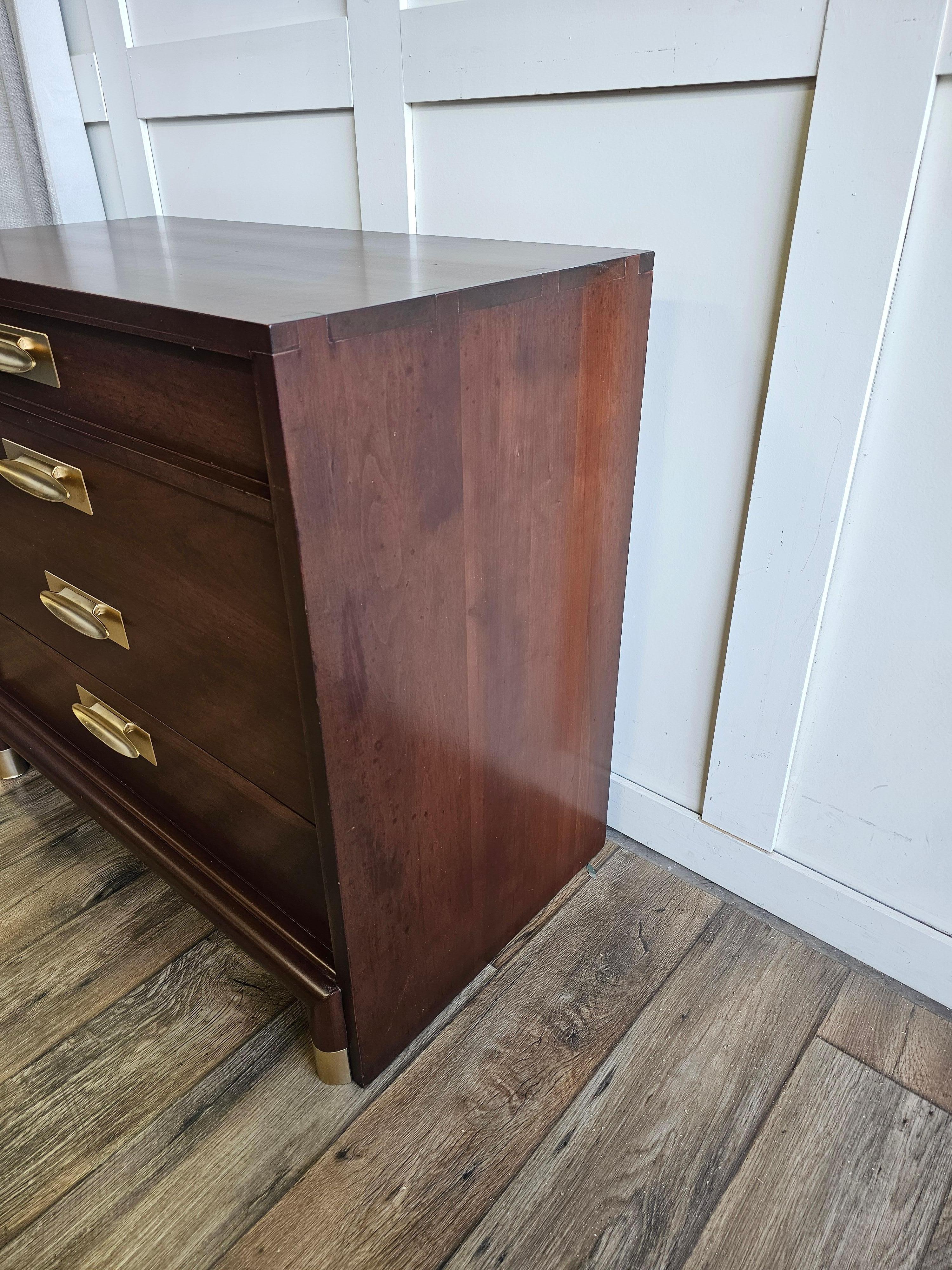 American Mid-Century Modern Willett Furniture Trans-East Cherry Bachelors Chest