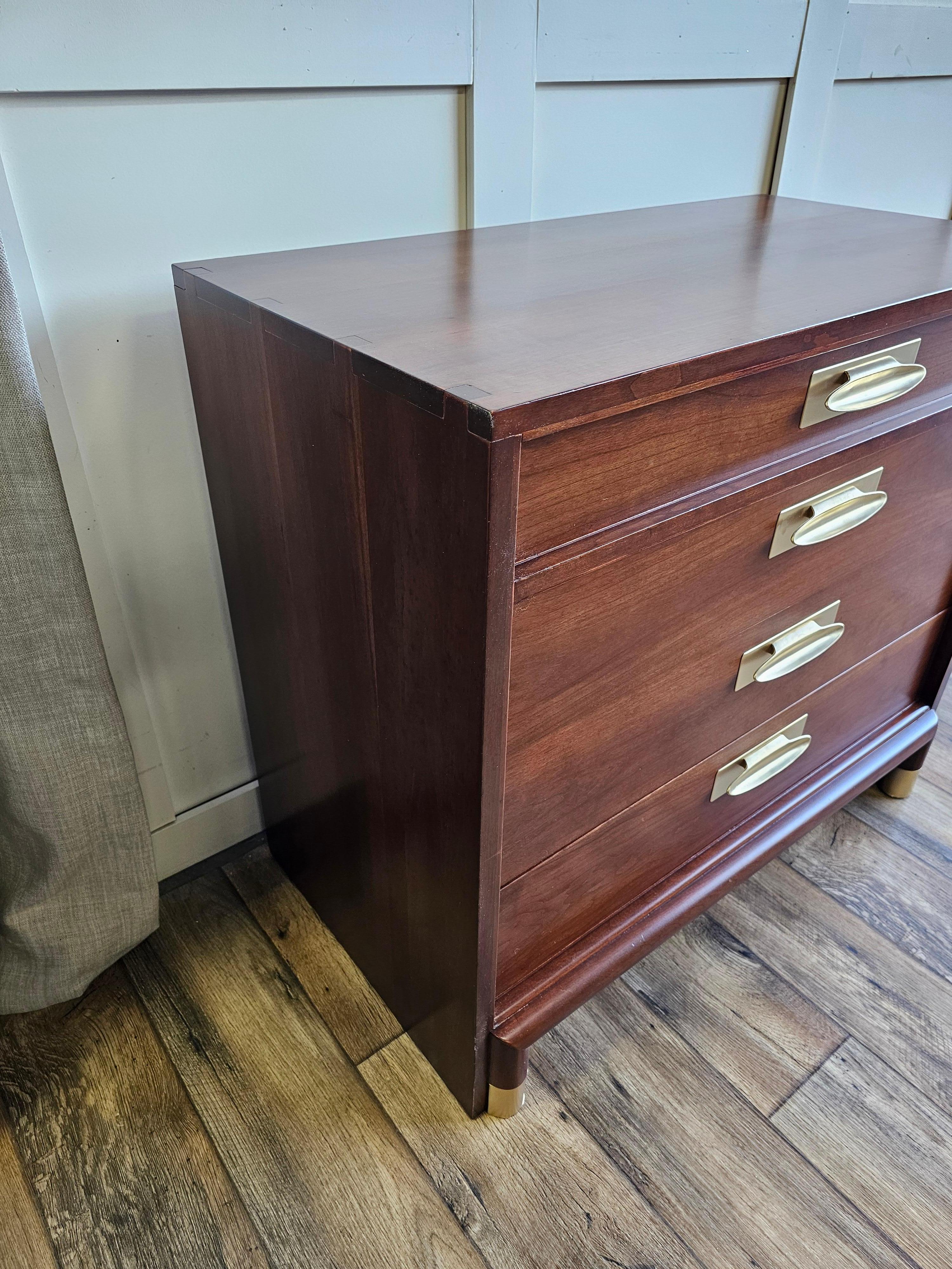 Mid-Century Modern Willett Furniture Trans-East Cherry Bachelors Chest 1