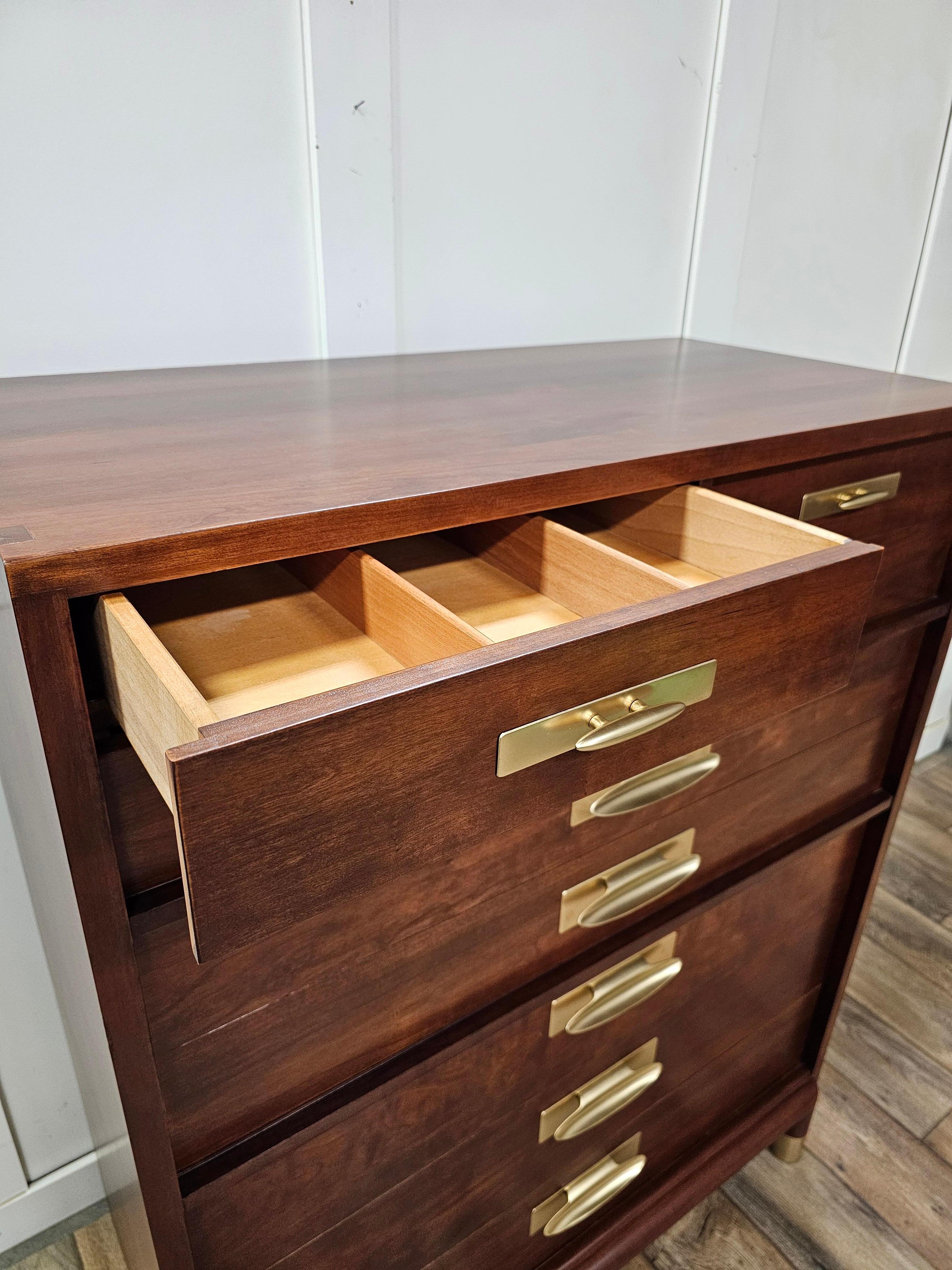 Mid-Century Modern Willett Furniture Trans-East Cherry Chest of Drawers 4