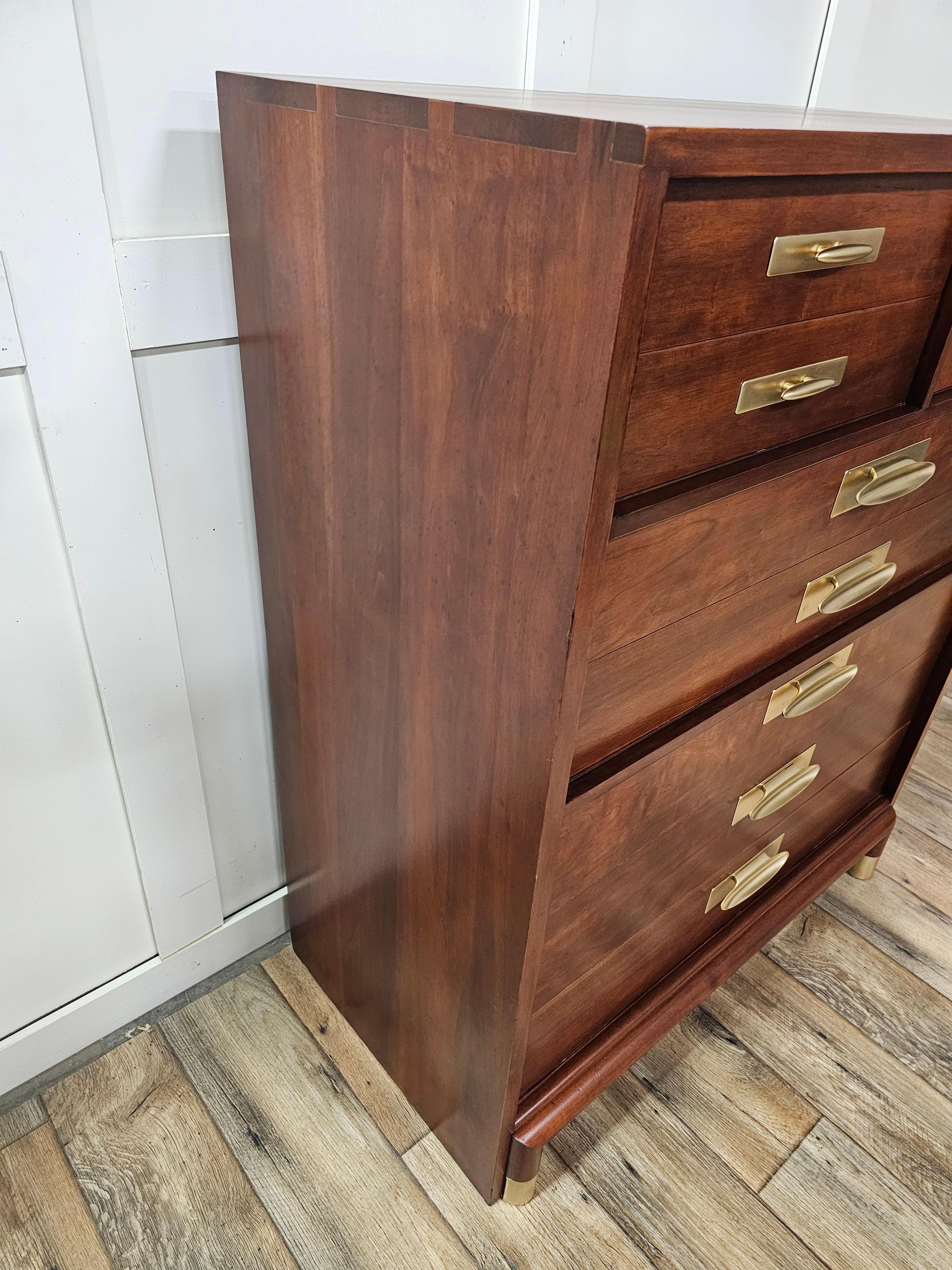 Mid-Century Modern Willett Furniture Trans-East Cherry Chest of Drawers 2
