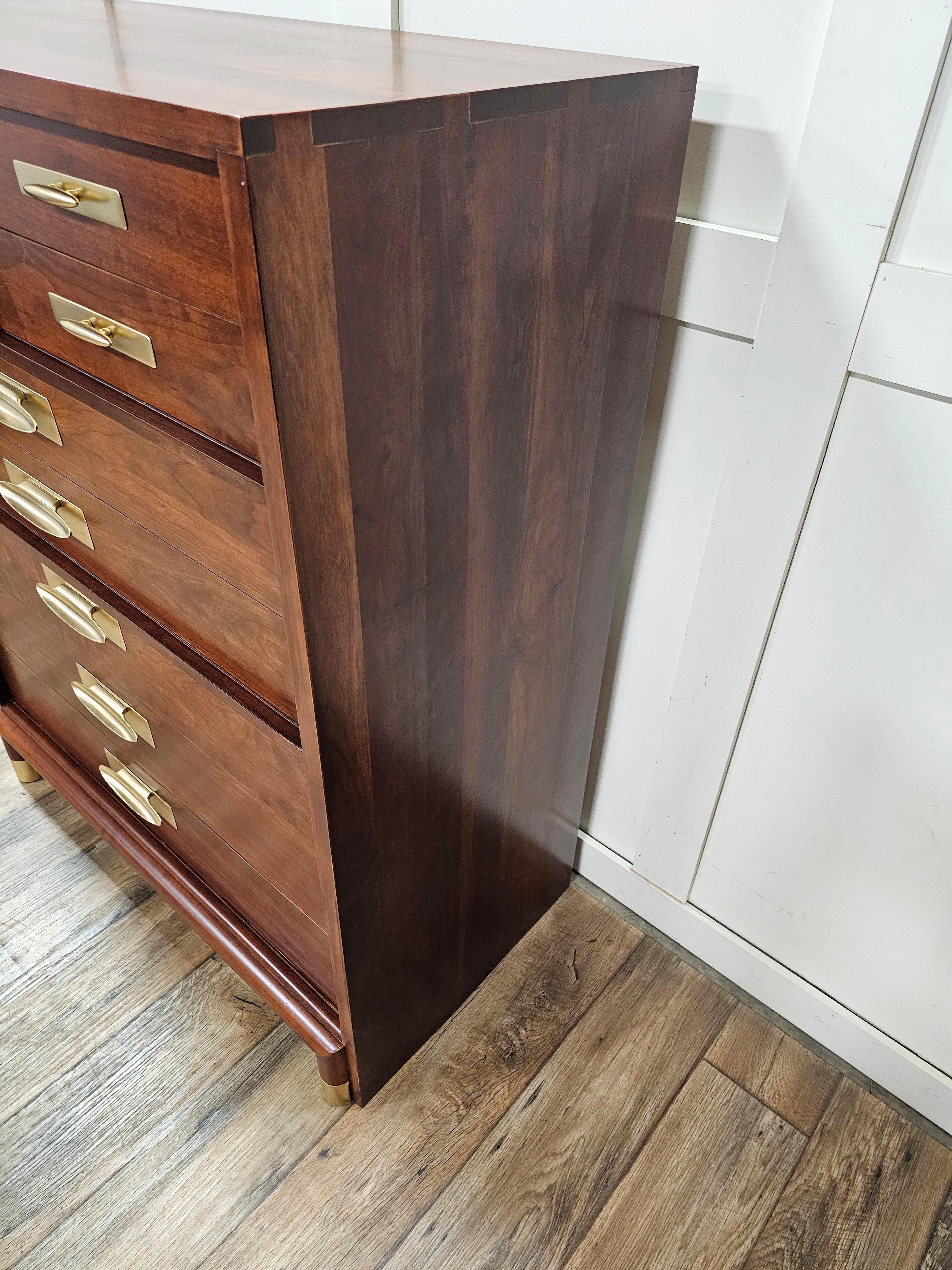 Mid-Century Modern Willett Furniture Trans-East Cherry Chest of Drawers 3