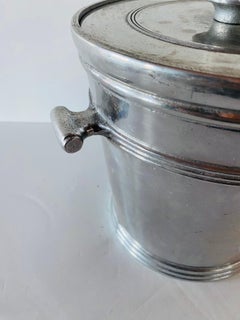 Mid-Century Modern Wilton-Columbia, Ice Bucket, Cast Pewter, Streamline Design