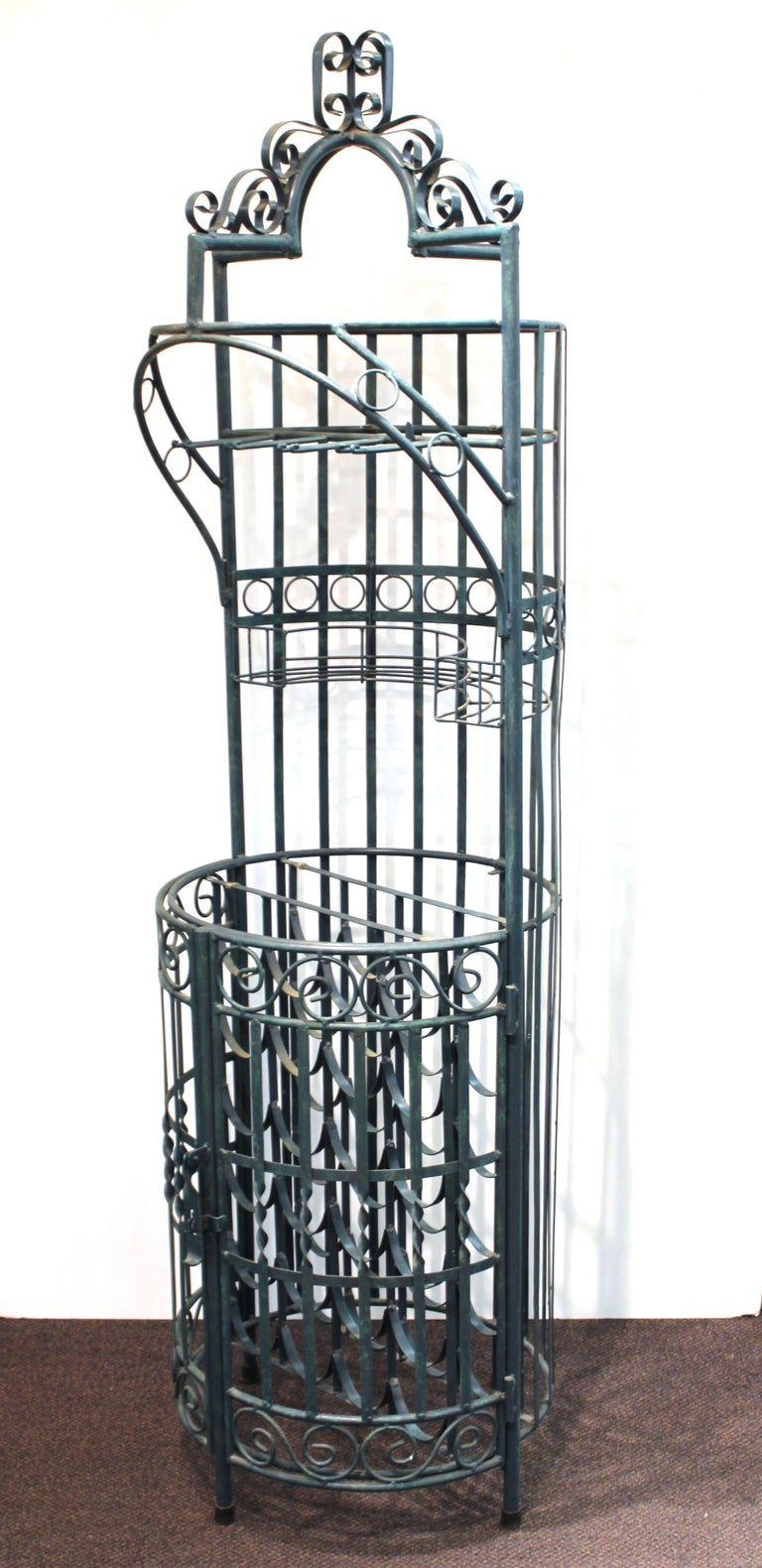 MidCentury Modern Wine Bar in Wrought Iron For Sale at 1stDibs