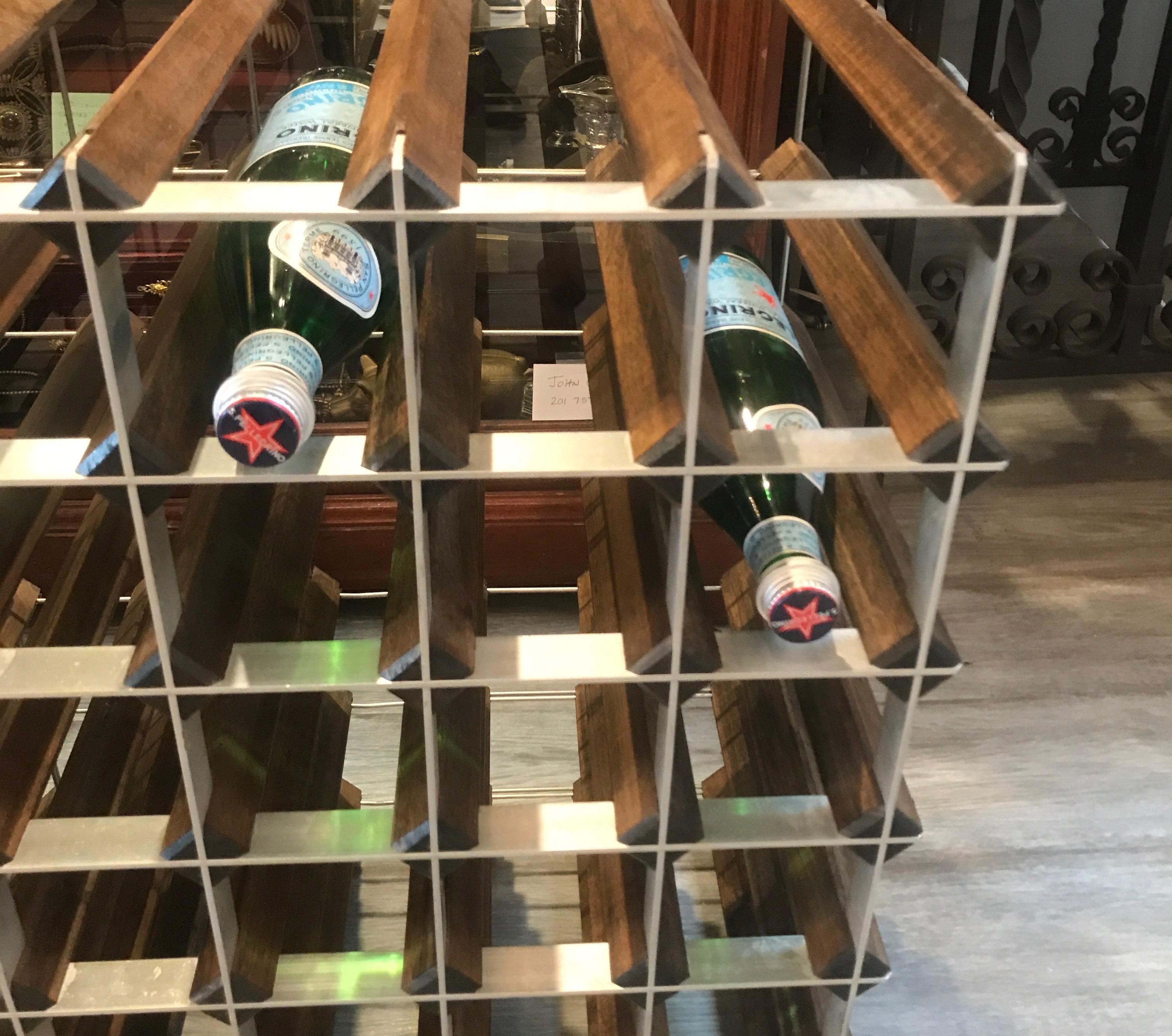Mid-Century Modern Wine Rack 1