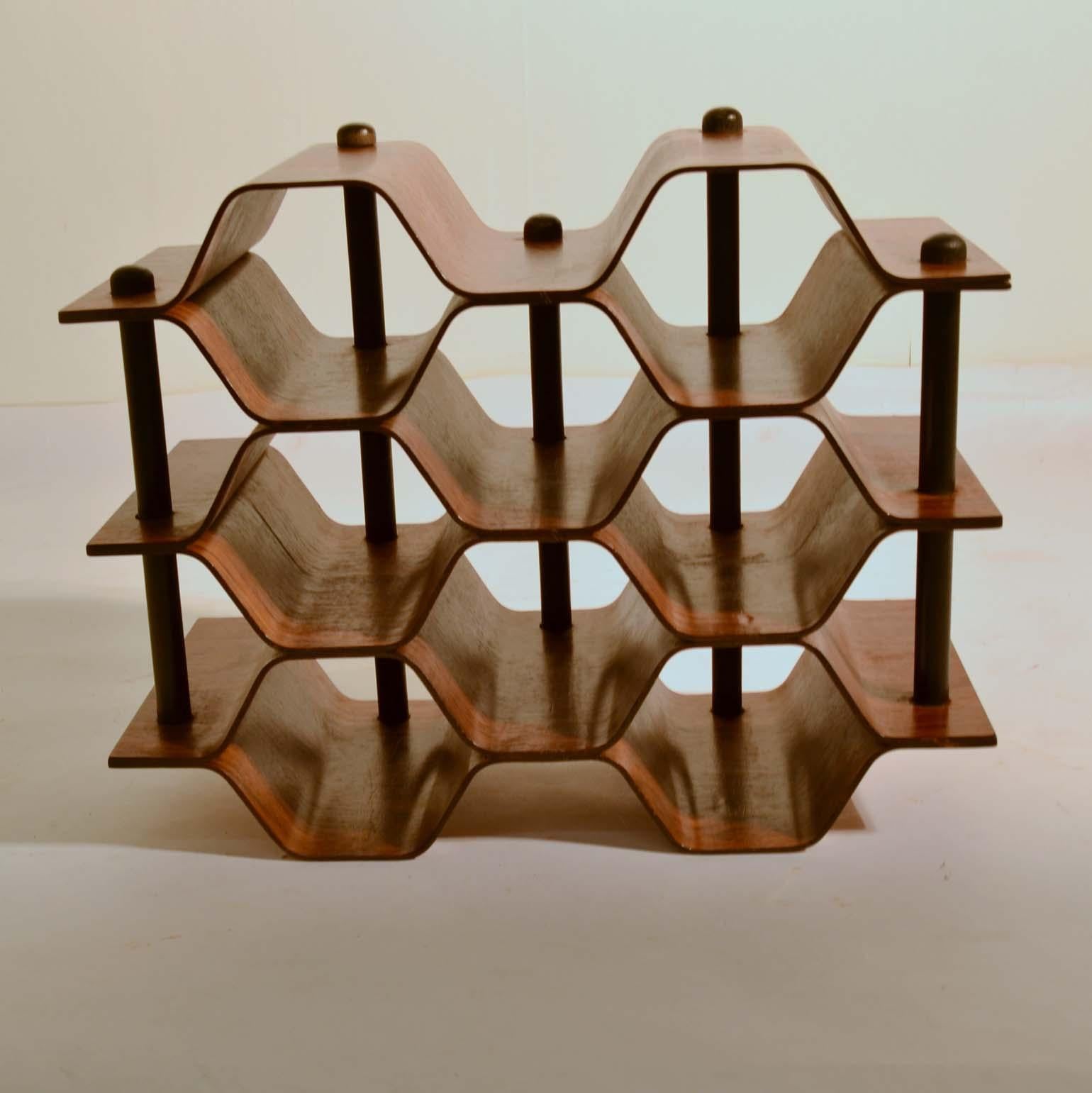 Scandinavian Modern Scandinavian Wine Rack Torsten Johansson by AB Formträ, Sweden