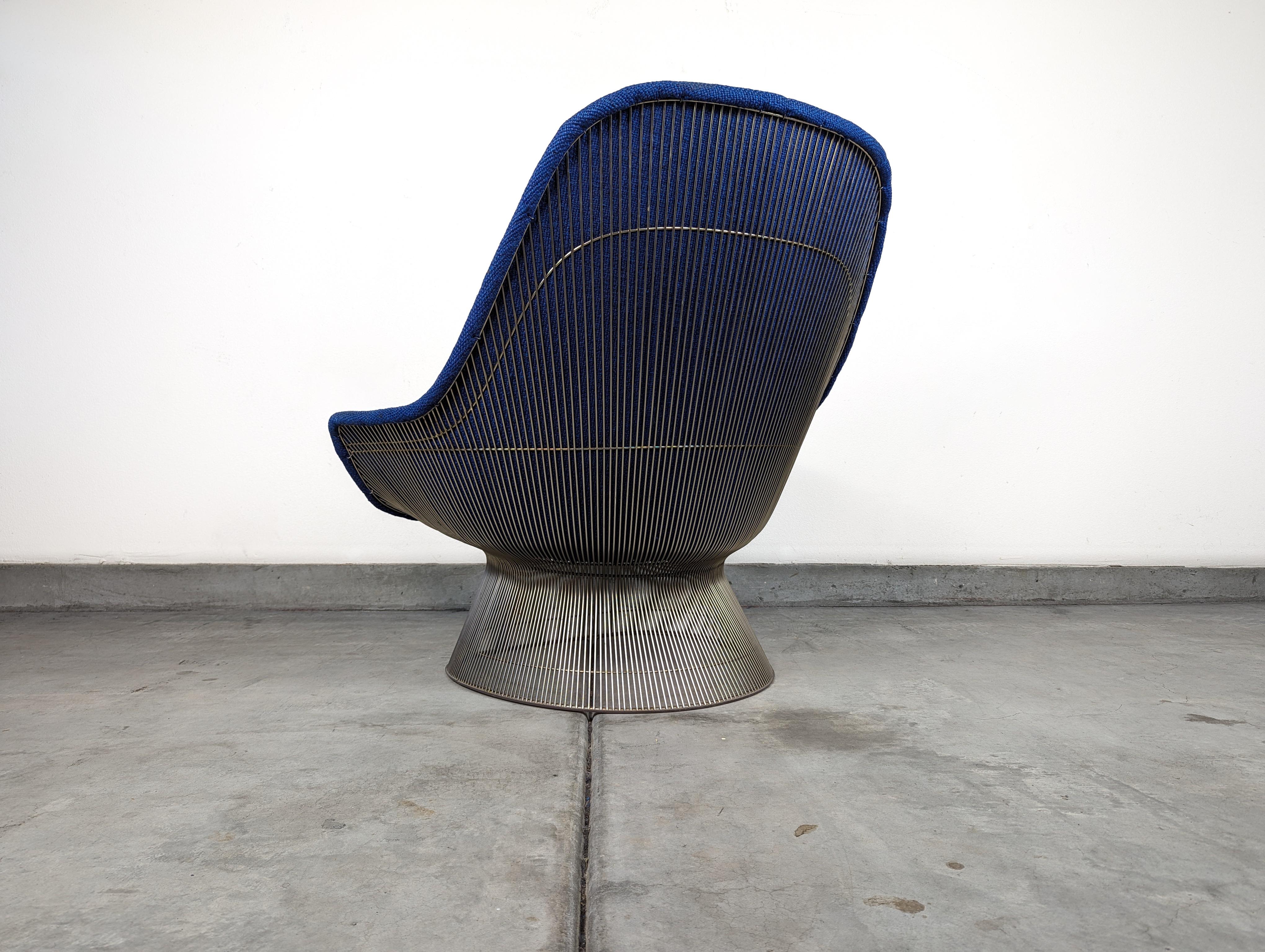 Late 20th Century Mid Century Modern Wire Easy Chair by Warren Platner for Knoll, 1970s