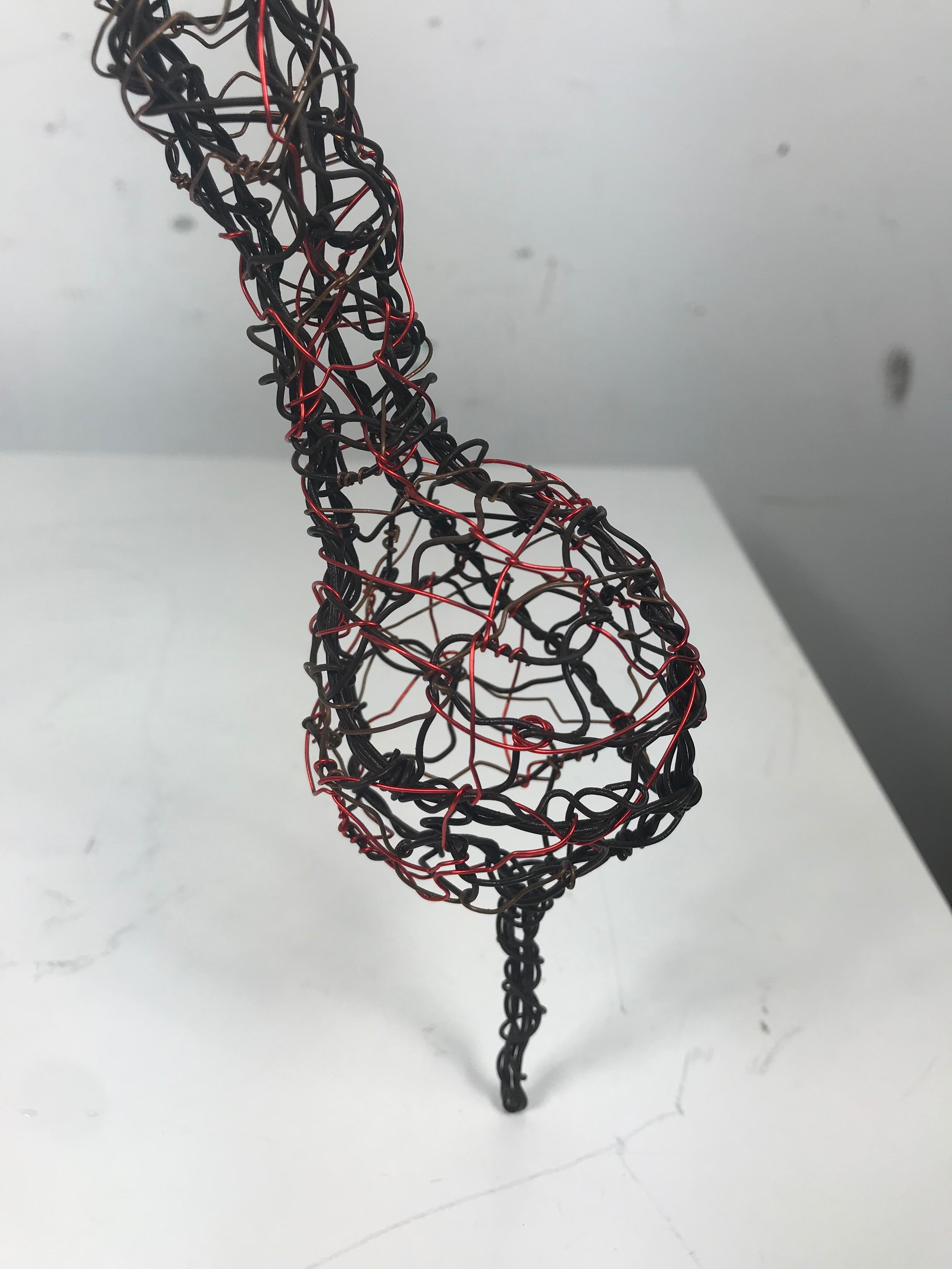 Mid-Century Modern wire sculpture 
