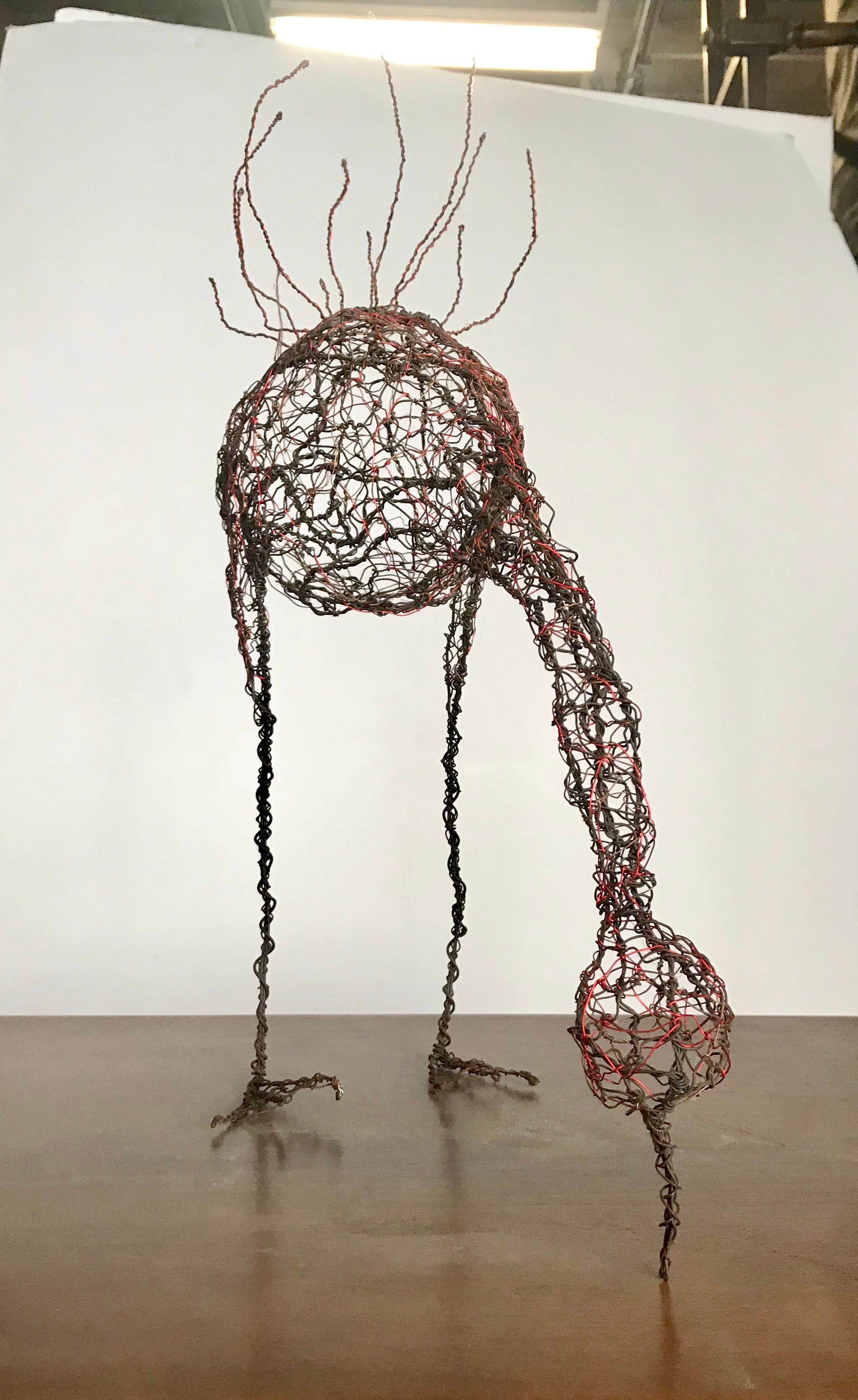 chicken wire tree sculpture