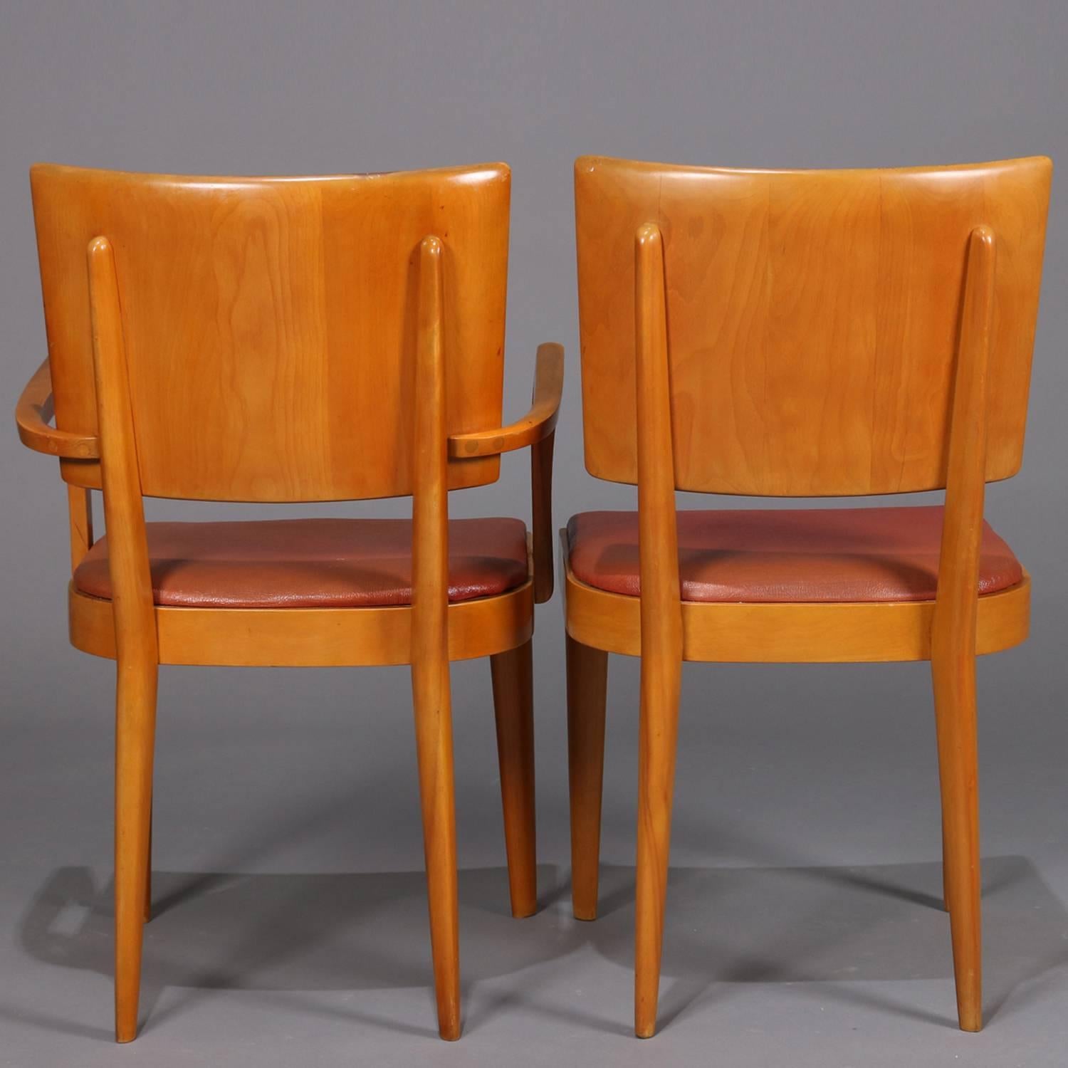 Modernes Esstischset mit Querlatten von Heywood Wakefield aus der Jahrhundertmitte:: 20 5