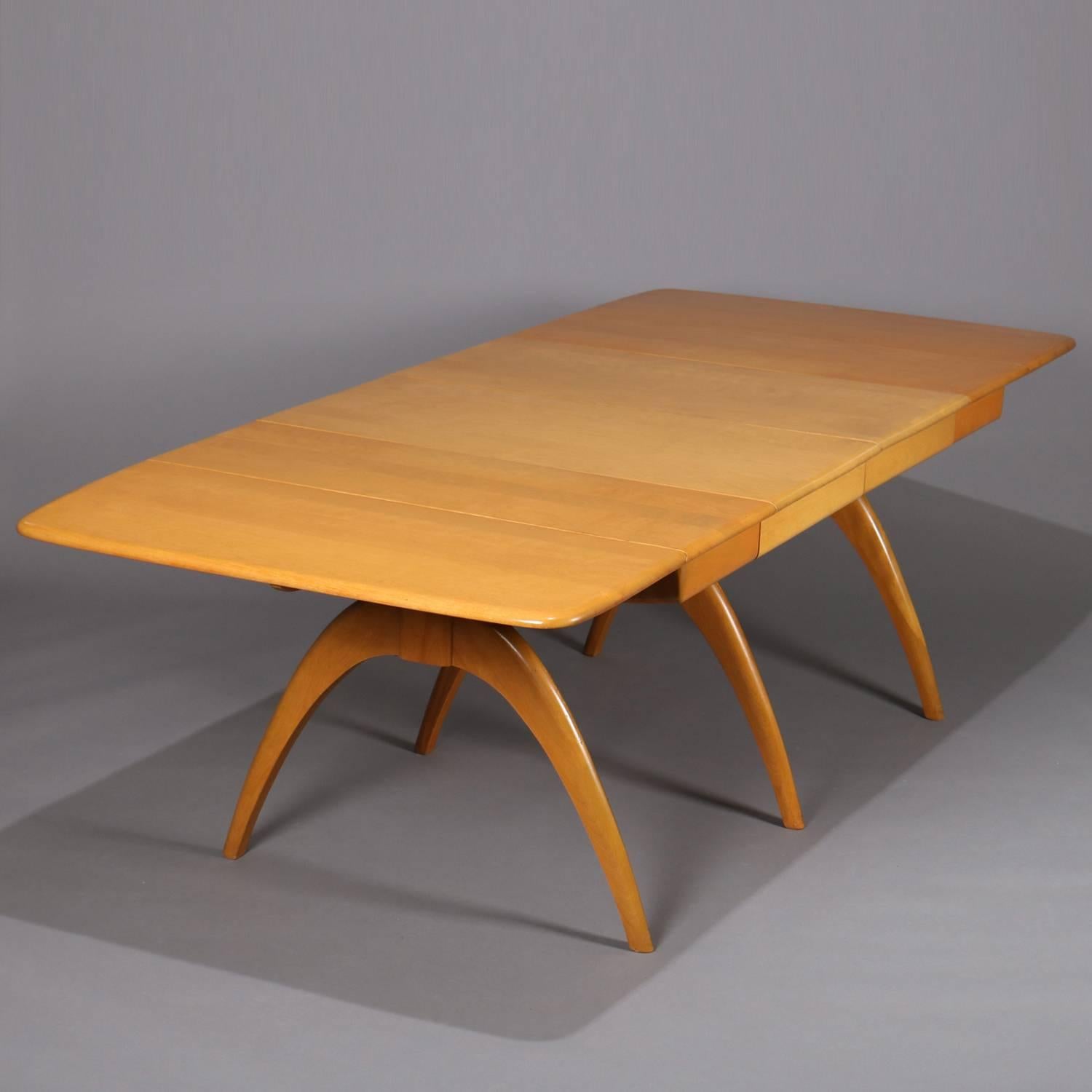 Upholstery Mid-Century Modern Wishbone Dining Table Set by Heywood Wakefield, 20th Century